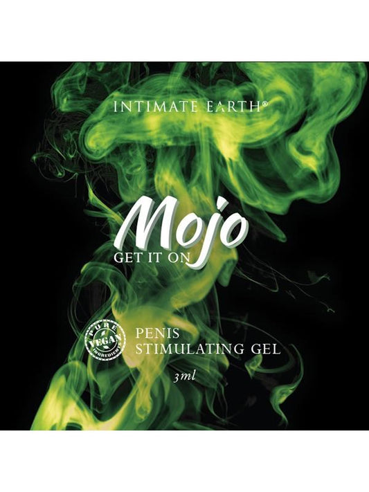 Mojo Niacin and Ginseng Penis Stimulating Gel 3ml Foil Enhancement - - Massage Oils and Lubricants