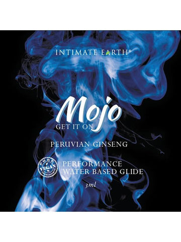 Mojo Peruvian Ginseng Water based Performance Glide 3ml Foil Stamina Boost - Water Based Lubes