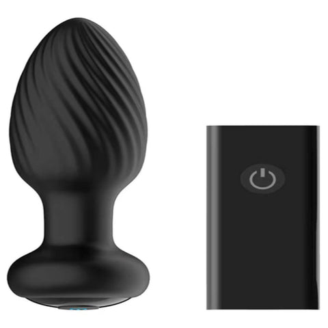 Nexus Sex Toys Tornado Rotating and Vibrating Butt Plug Remote Control - Butt Plugs