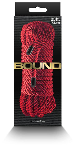 NS Novelties Bound Rope Red Bondage Rope for Sexual Restraint Play - Cuffs and Restraints