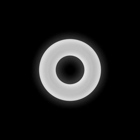 NS Novelties Firefly Stretchy Bubble Ring White Glow in Dark Cock Ring - Stretchy Cock Rings