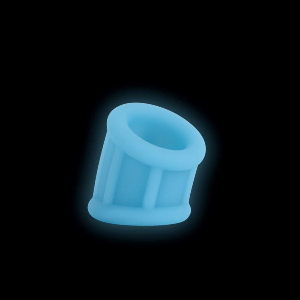 NS Novelties Firefly Suave Mens Ball Stretcher Glow in Dark Silicone - - Ball Stretchers and Crushers