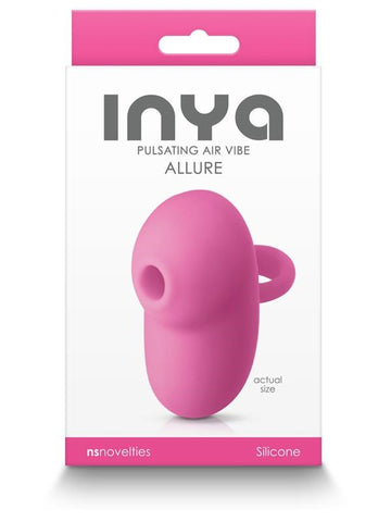 NS Novelties INYA Allure Clitoral Suction Cup Pink Compact Vibrator - Clit Ticklers and Pulsators