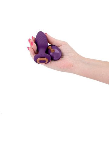 NS Novelties INYA Alpine Rechargeable Gyrating Butt Plug Purple Remote Control - Butt Plugs