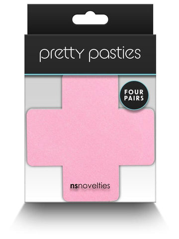 NS Novelties Pretty Pasties Cross II Assorted Nipple Cover 4 Pairs Cross Design - Breast and Nipple Toys
