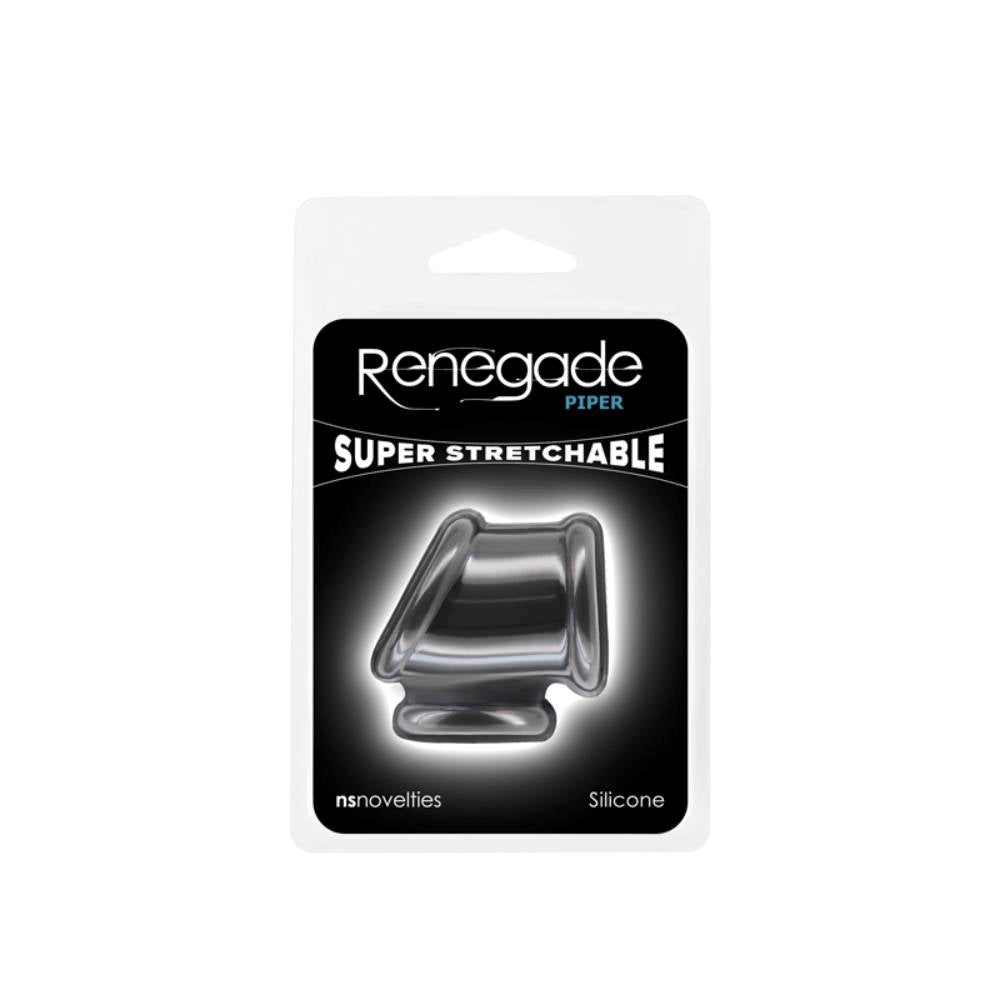 NS Novelties Renegade Piper Cock and Ball Tube Premium Silicone Ring - - Ball and Cock Toys