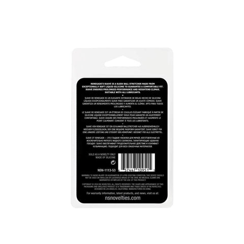 NS Novelties Renegade Suave Ball Stretcher Ultra Soft Liquid Silicone - Ball Stretchers and Crushers