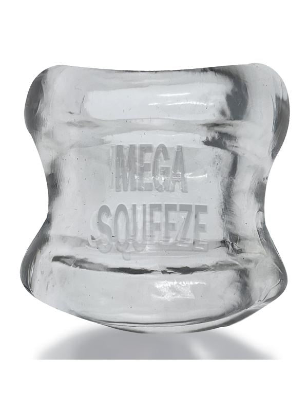 Oxballs Mega Squeeze Ergofit Ball Stretcher Clear Ergonomic Ball Stretcher - - Ball and Cock Toys