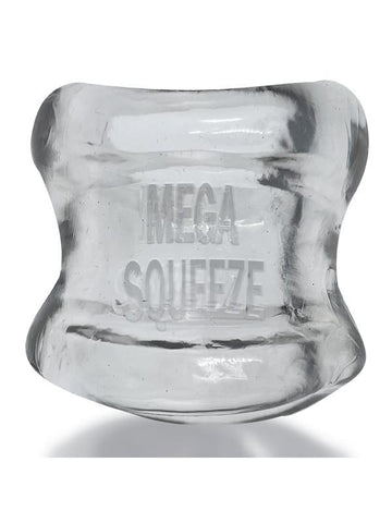 Oxballs Mega Squeeze Ergofit Ball Stretcher Clear Ergonomic Ball Stretcher - Ball and Cock Toys