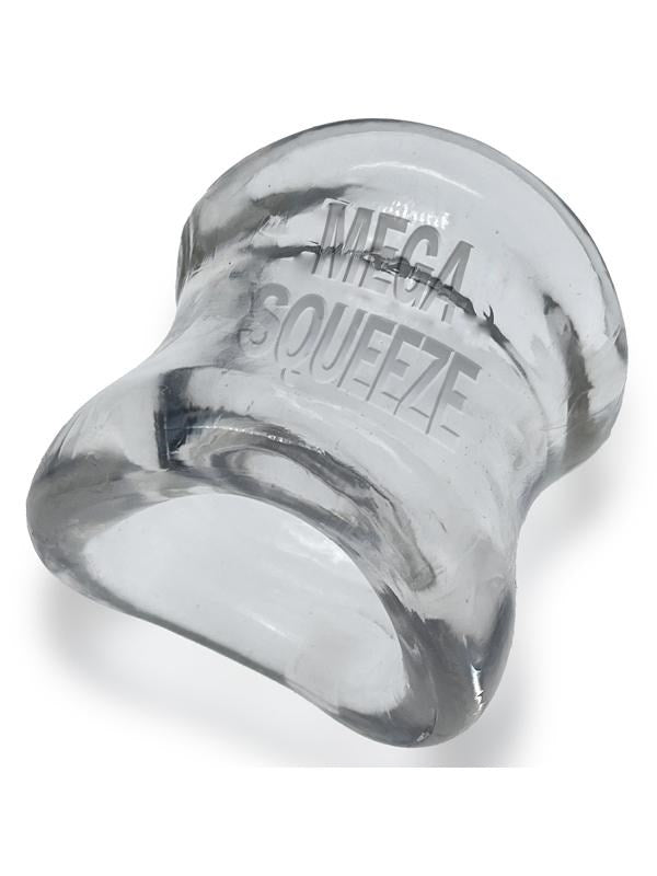 Oxballs Mega Squeeze Ergofit Ball Stretcher Clear Ergonomic Ball Stretcher - - Ball and Cock Toys