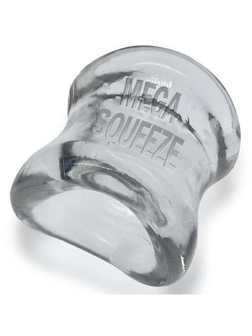 Oxballs Mega Squeeze Ergofit Ball Stretcher Clear Ergonomic Ball Stretcher - Ball and Cock Toys