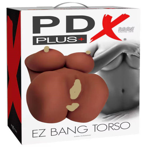 Pipedream Products PDX Plus EZ Bang Torso Realistic Male Masturbator - Realistic Butts And Vaginas