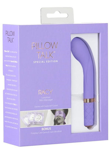 BMS Factory Pillow Talk Special Edition Racy Mini Massager Purple Vibrator - Personal Massagers