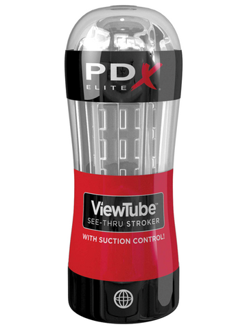 Pipedream Products PDX Elite ViewTube See Thru Male Stroker Display 12 Count - Masturbators and Strokers