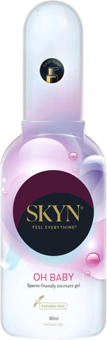 Ansell SKYN Oh Baby Vaginal Gel 80ml Premium Intimate Lubricant - Delay and Excite Sprays