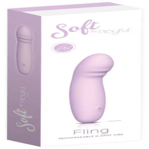 Evolved Soft by Playful Fling Rechargeable G Spot Vibrator Curved Design - G-Spot Vibrators