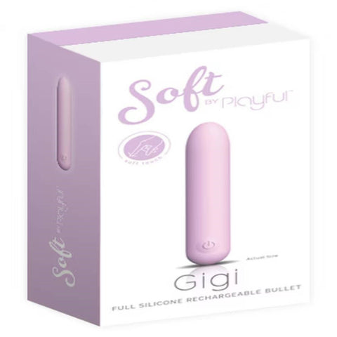 Evolved Soft by Playful Gigi Full Silicone Rechargeable Bullet Vibrator - Bullet Vibrators