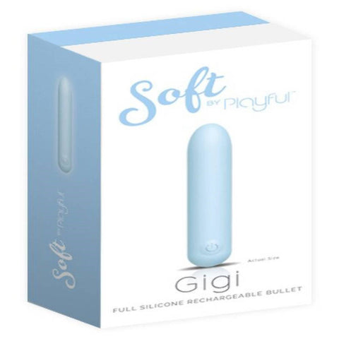Evolved Soft by Playful Gigi Full Silicone Rechargeable Bullet Vibrator - Bullet Vibrators