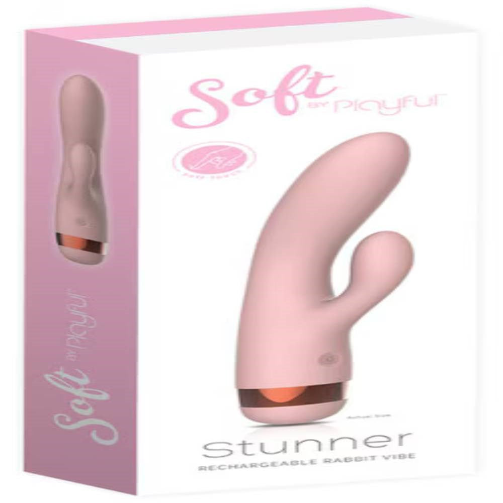 Evolved Soft by Playful Stunner Rechargeable Rabbit Vibrator Ultra Soft - - Rabbit Vibrators