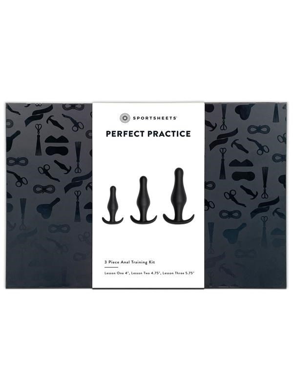 Sportsheets Perfect Practice Anal Training Kit Graduated Butt Plugs - - Butt Plugs
