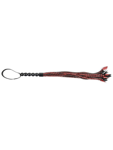 Sportsheets Saffron Braided Flogger Premium Whip Nine Strand Impact Sex Toy - Whips And Crops