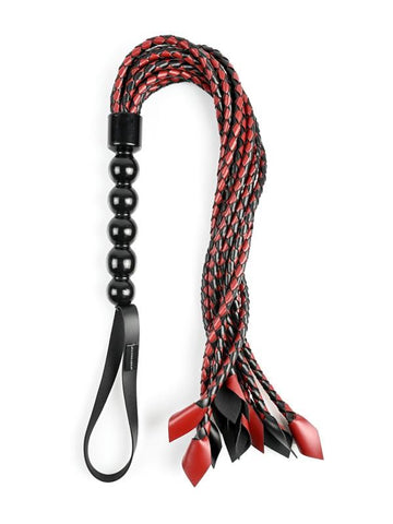 Sportsheets Saffron Braided Flogger Premium Whip Nine Strand Impact Sex Toy - Whips And Crops