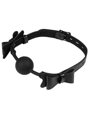 Sportsheets Sincerely Bow Tie Ball Gag BDSM Accessory with Adjustable Strap - Bondage Gags and Bits