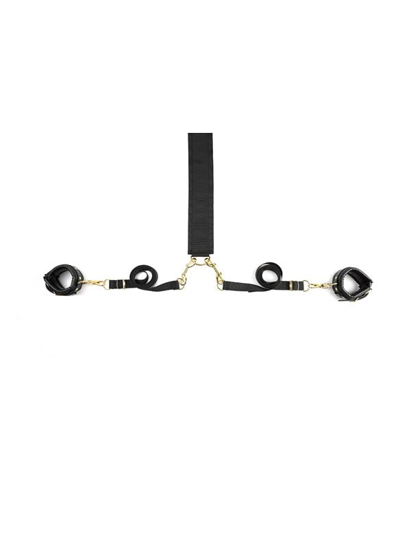 Sportsheets Special Edition Under the Bed Restraint System with Golden Hardware - - Cuffs and Restraints