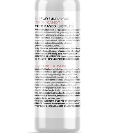 Swiss Navy Playful 4 in 1 Cotton Candy Flavoured Lubricant 118ml Warming Edible - Lubricants and Lotions