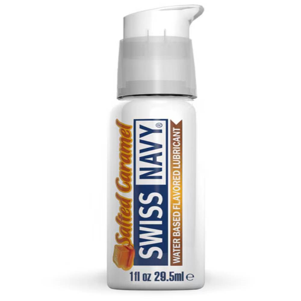 Swiss Navy Salted Caramel Water Based Flavored Lubricant Sugar Free 4 in 1 - - Water Based Lubes