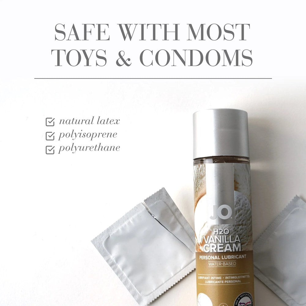 System Jo Peaches and Cream H20 Peachy Lips 120ml Plus FREE Vanilla Cream 30ml - - Lubricants and Lotions