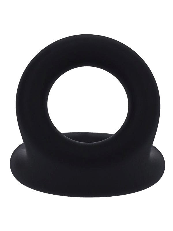 Tantus Uplift Silicone Cock Ring Onyx Dual Ring Penis Enhancement - - Cock Rings