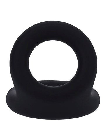 Tantus Uplift Silicone Cock Ring Onyx Dual Ring Penis Enhancement - Cock Rings