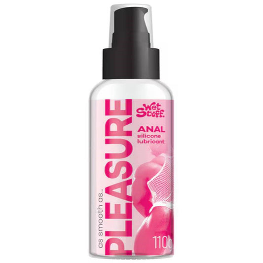 Gel Works Wet Stuff Pleasure Silicone Based Anal Lubricant 110g Clear P/T - - Anal Lubes