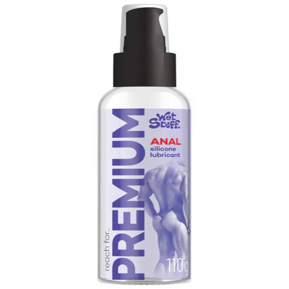Gel Works Wet Stuff Premium Anal Sex Lubricant 110g P/T Silicone Formula - - Anal Lubes