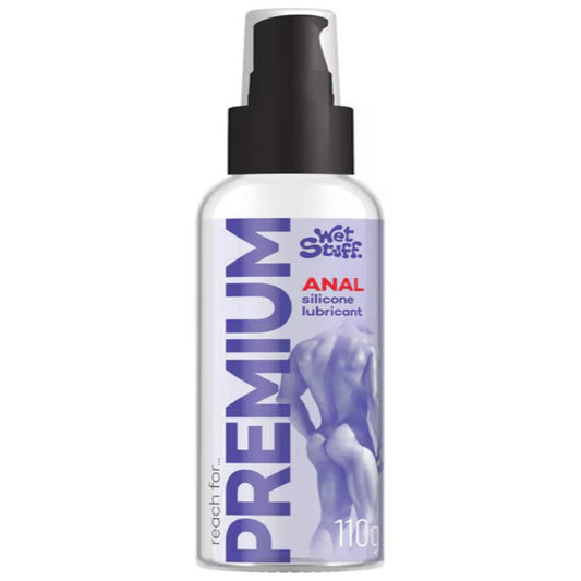 Gel Works Wet Stuff Premium Anal Sex Lubricant 110g P/T Silicone Formula - - Anal Lubes