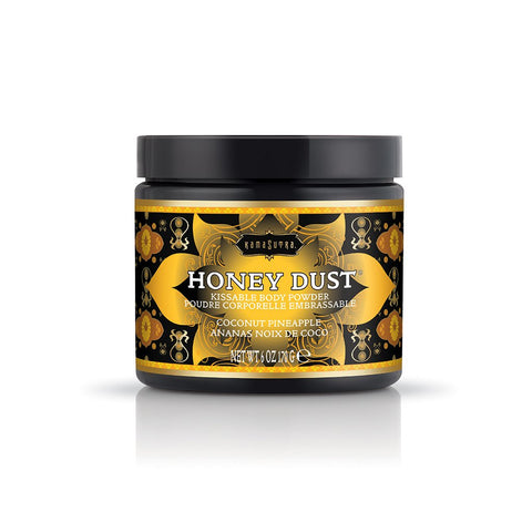 Kama Sutra Honey Dust Moisture Wicking Body Powder 170 g Kissable Talc Free - Bath and Intimate Fragrances