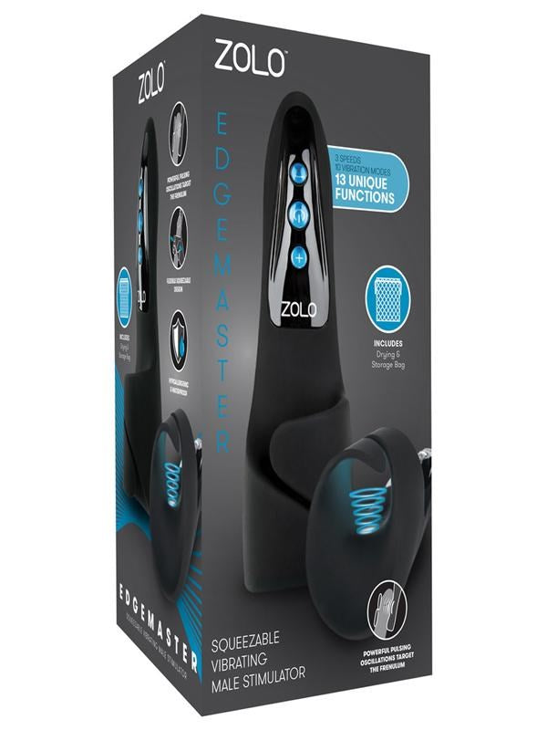 Xgen Products Zolo Edgemaster 7.2 Inch Vibrating Masturbator with Squeeze Control - - Masturbators and Strokers