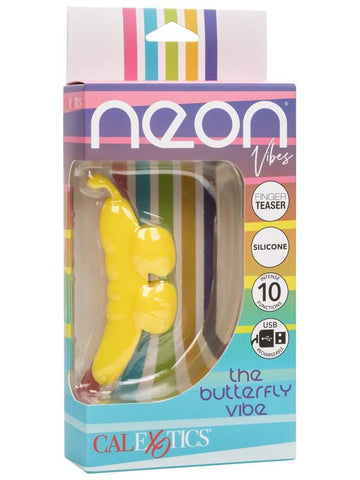 California Exotics Neon Vibes The Butterfly Finger Vibrator USB Rechargeable - Finger and Tongue Vibrators