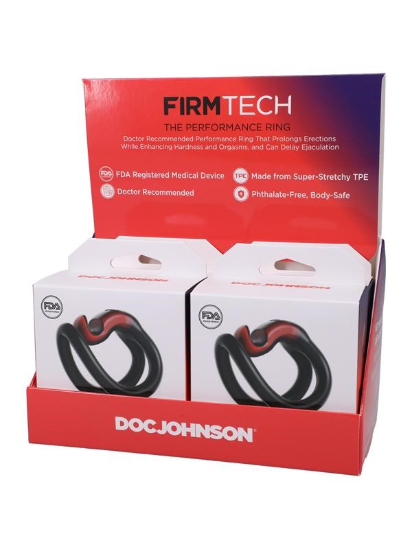 Doc Johnson Firmtech Performance Stretchy Cock Ring 4 Pack FDA Registered - - Stretchy Cock Rings