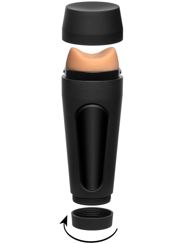 Doc Johnson Main Squeeze Eva Elfie Ultraskyn Stroker Pussy Vanilla - - Masturbators and Strokers