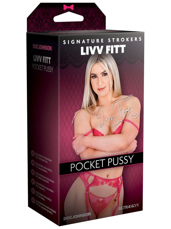 Doc Johnson Main Squeeze Livv Fitt Ultraskyn Pocket Pussy Male Masturbator - - Masturbators and Strokers