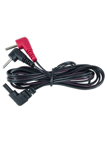 Electrastim Replacement Cable with 90 Degree Plugs Professional Grade - Vibrator Accessories