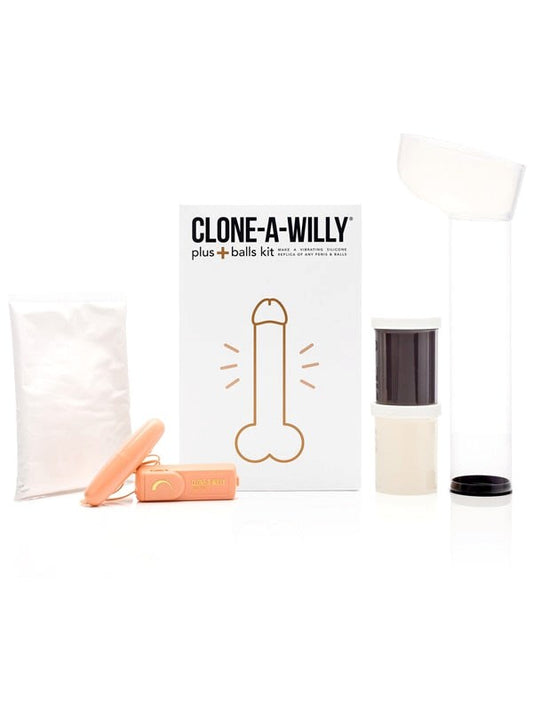 Empire Labs Clone A Willy Plus Balls Kit Deep Skin Tone Vibrating Dildo - - Sex Kits