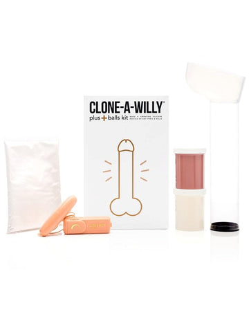 Empire Labs Clone A Willy Plus Balls Kit Medium Skin Tone Creates Custom Dildo - Sex Kits