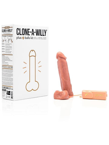 Empire Labs Clone A Willy Plus Balls Kit Medium Skin Tone Creates Custom Dildo - Sex Kits