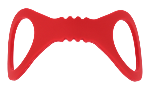 Sex & Mischief Amor Silicone Hand Cuffs Restraints Red - Cuffs And Restraints