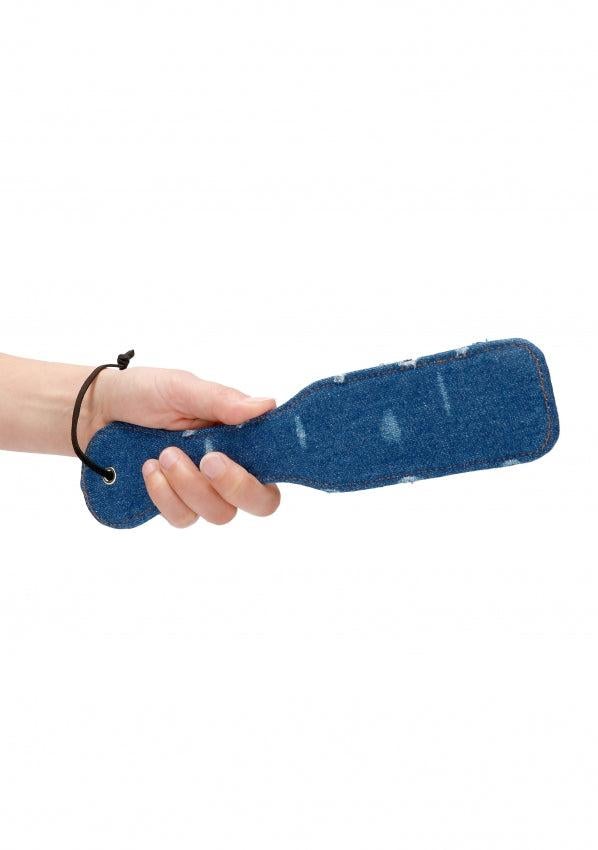 Shots Toys Roughend Denim Style BDSM Paddle - Paddles And Slappers