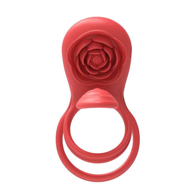 Adam & Eve VIBRATING ROSE GIRTH ENHANCER Cock Ring - Vibrating Cock Rings