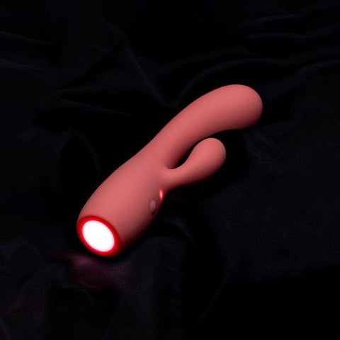 Adam & Eve GROOVY GLOW-UPS Curvie Rechargeable Rabbit Vibe